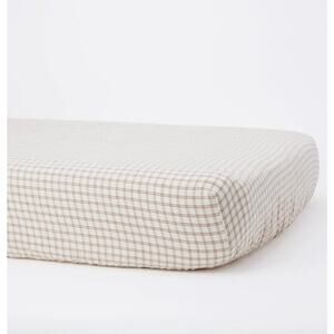 NEW Quincy Mae Woven Crib Sheet in Cedar Check, NWT